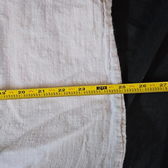 American Eagle White Button Front Short Sleeve Shirt Size M Men's Beachy Casual - Picture 8 of 8